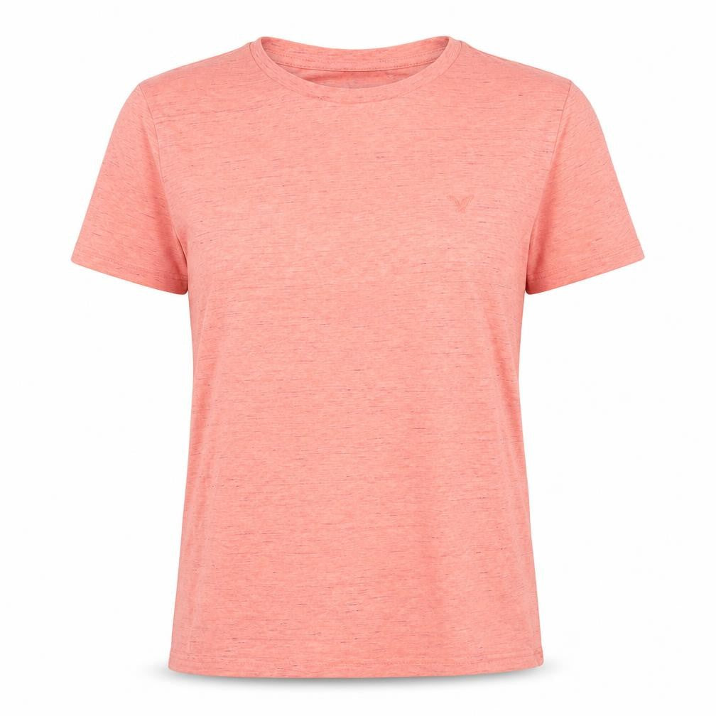 American Eagle Women's Pink Basic T-Shirt, S, Crew Neck