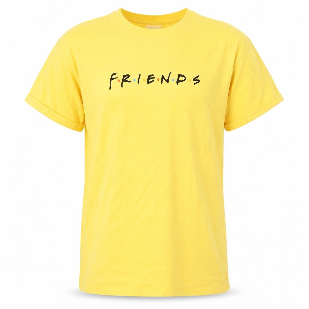 Friends Boys Yellow T-Shirt, Short Sleeve, Size 14-15 Years