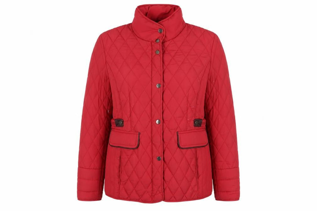 Charlotte West Women's Red Quilted Jacket Size 16