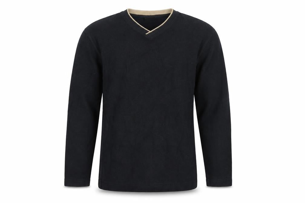 Next Men's Black V-Neck Pullover Sweatshirt Medium
