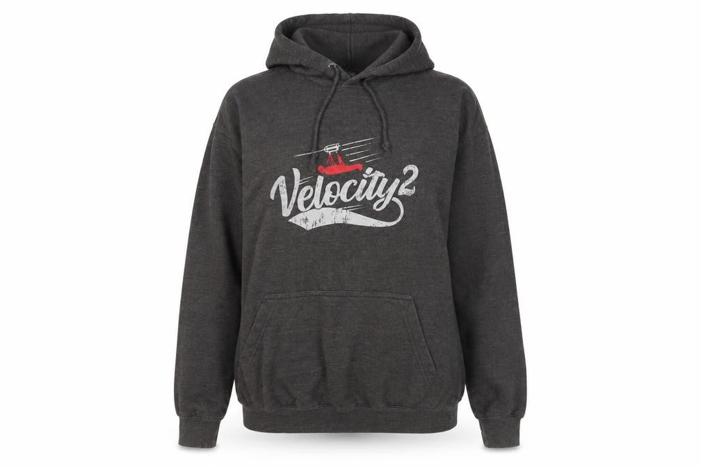 Just Hoods Unisex Grey Pullover Hoodie, Size L
