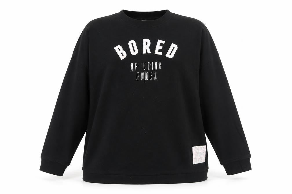 OVS Unisex Black Pullover Sweatshirt XL