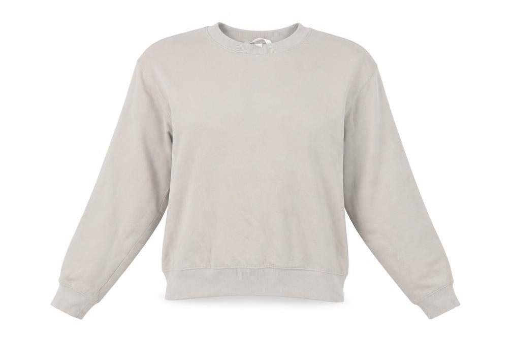 H&M Women's Beige Pullover Sweatshirt, Size 12