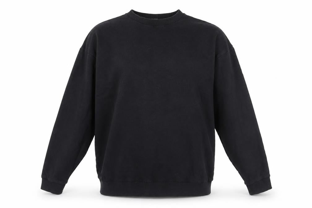ASOS Unisex Black Pullover Sweatshirt, M, Crew Neck