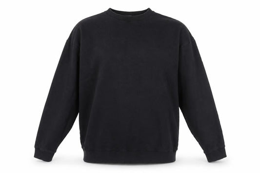 ASOS Mens Black Pullover Sweatshirt, M, Crew Neck