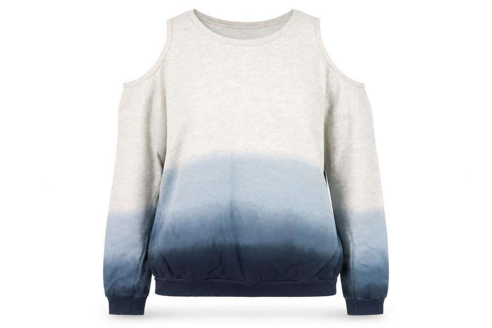 Topshop Women's Multicoloured Cold Shoulder Sweatshirt, Size 10
