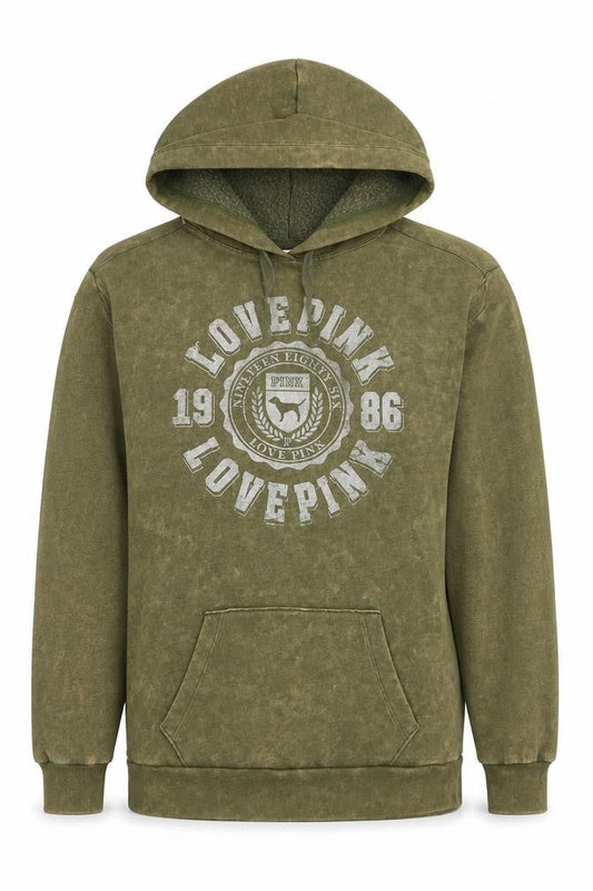 Victoria's Secret Pink Women's Green Pullover Hoodie Size S