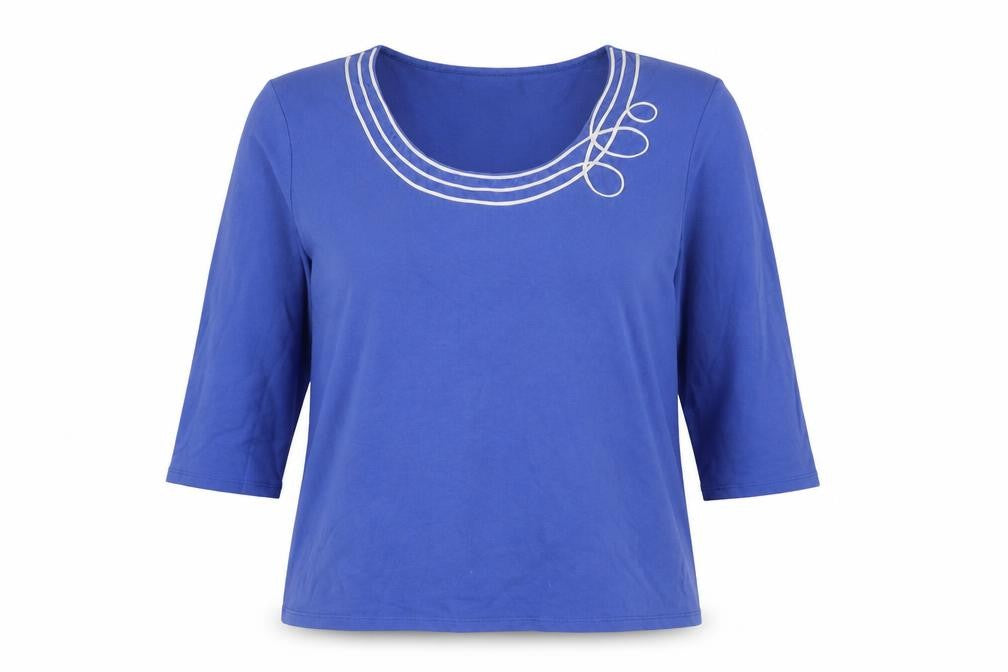 Alex & Co. Women's Blue 3/4 Sleeve Blouse Size 14