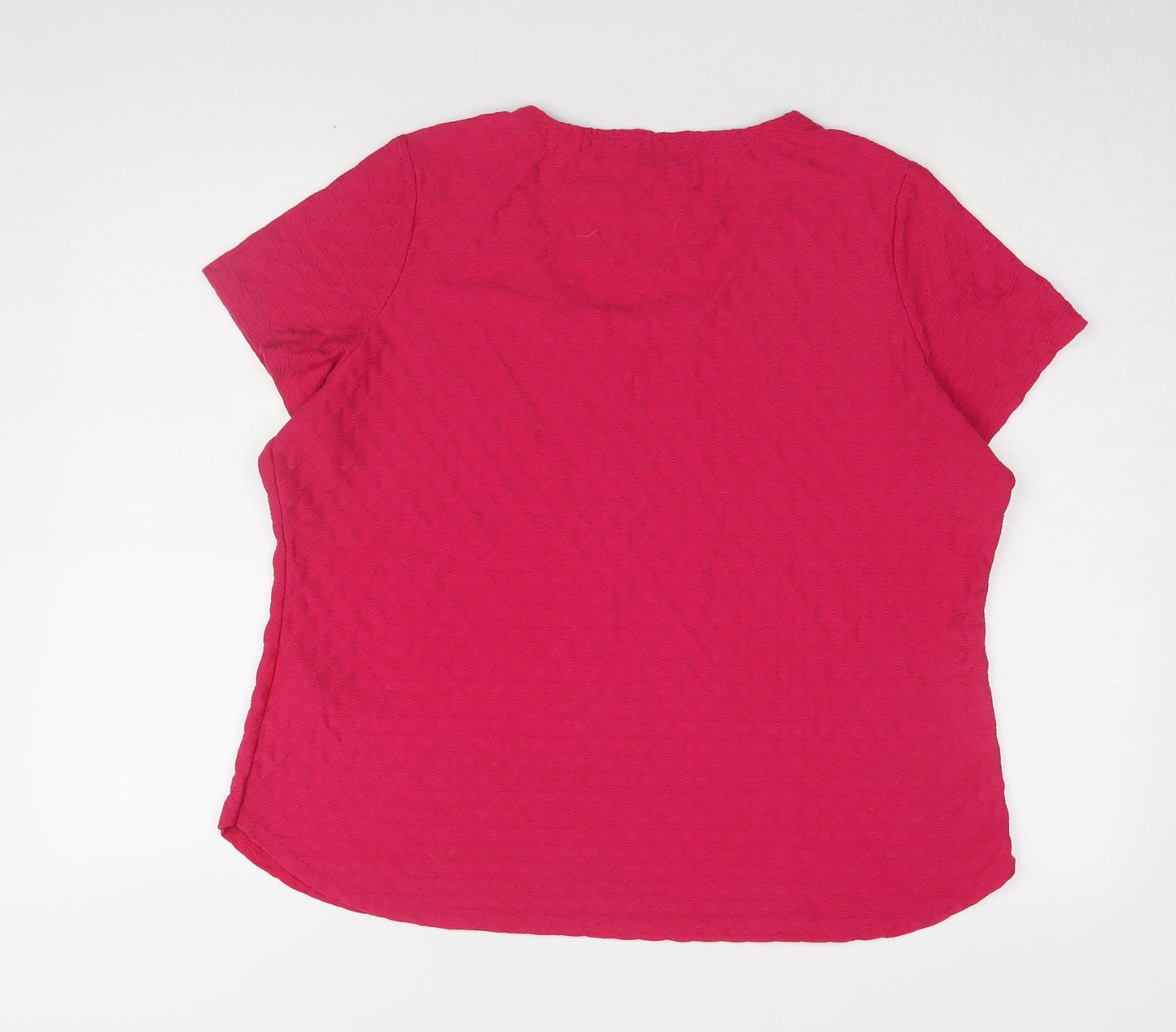 Marks and Spencer Women's Red Basic T-Shirt UK 20