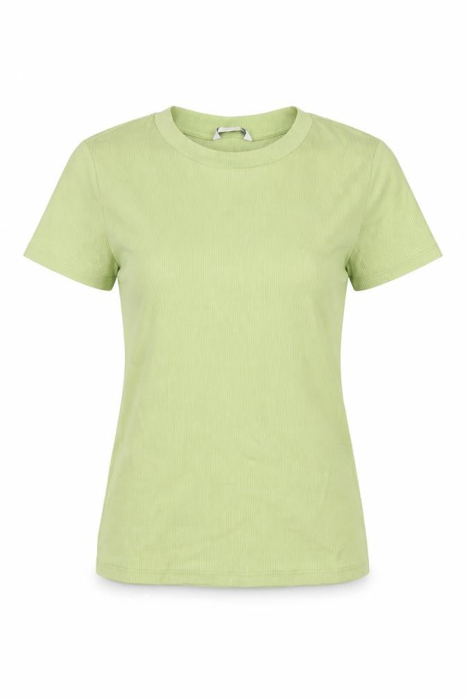 Monki Women's Green Slim Fit Basic T-Shirt S