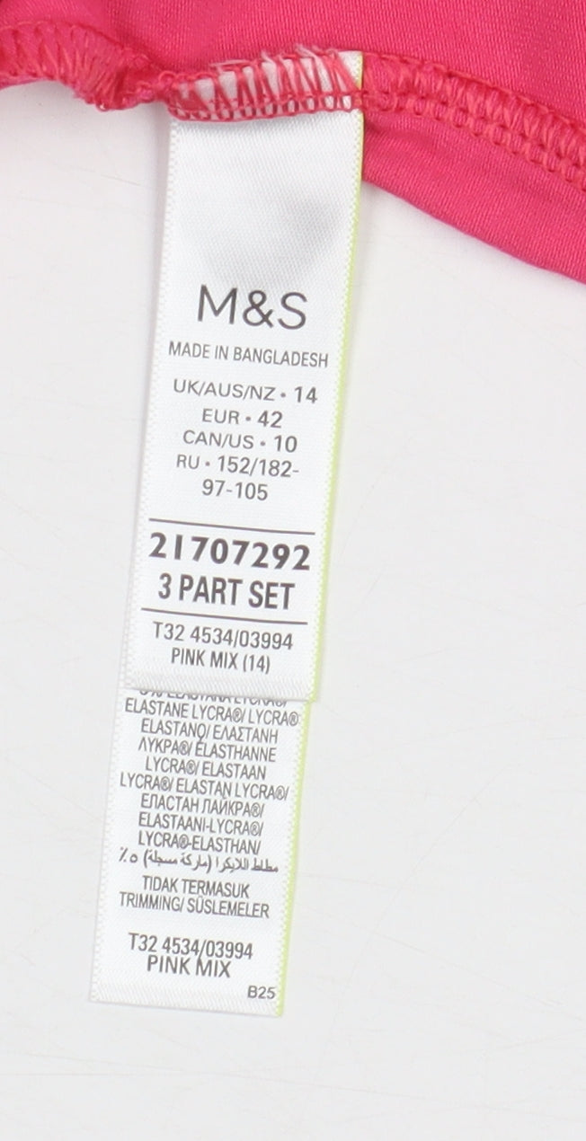 Marks and Spencer Women's Pink Camisole Tank - Size 14