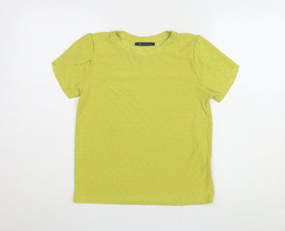 Marks & Spencer Women's Green Basic T-Shirt Size 10