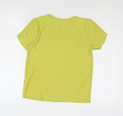 Marks & Spencer Women's Green Basic T-Shirt Size 10