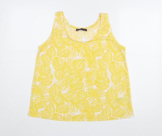 Marks and Spencer Women's Yellow Tank Top Size 12
