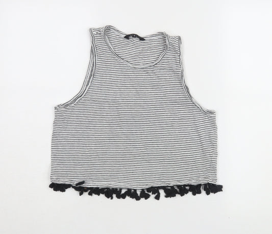 New Look Women’s Cropped Striped Tank Top - Size 10