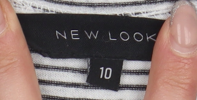New Look Women’s Cropped Striped Tank Top - Size 10