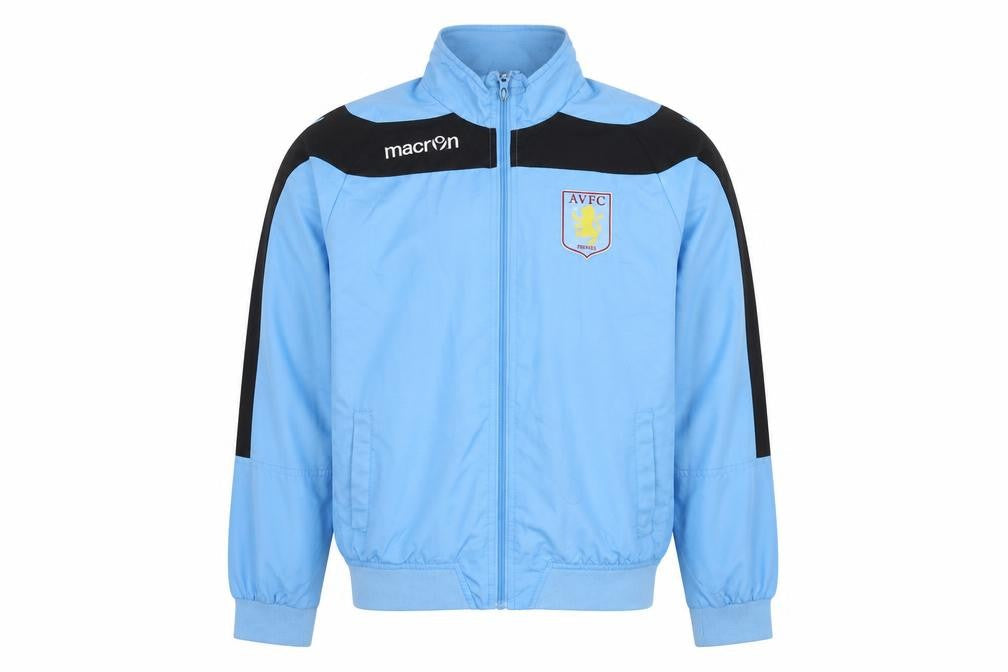 Macron Boys Blue Track Jacket, Size L, Football Style