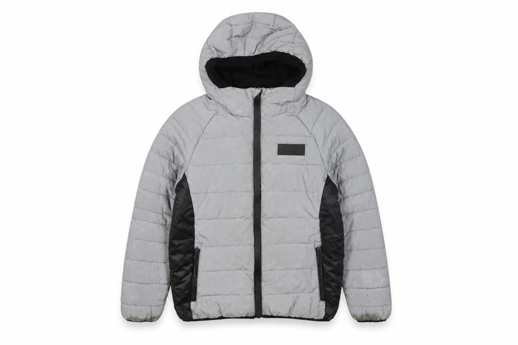 Sonneti Boys Grey Puffer Jacket, 8-10 Years, Hooded, Lined