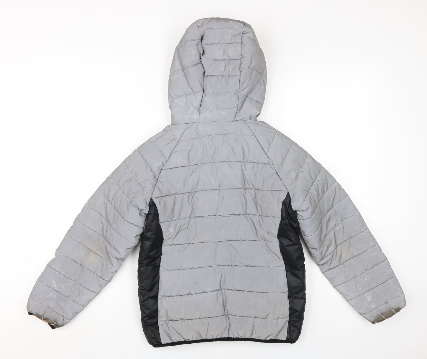 Sonneti Boys Grey Puffer Jacket, 8-10 Years, Hooded, Lined