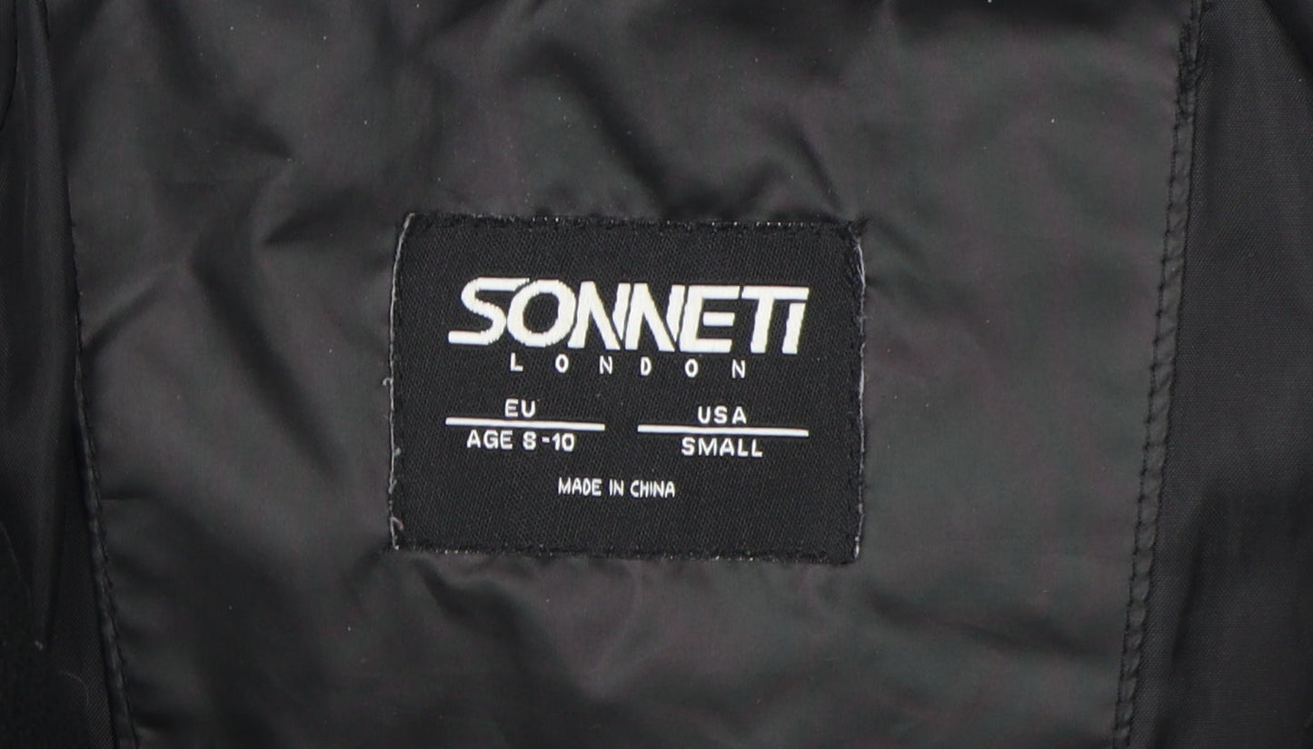 Sonneti Boys Grey Puffer Jacket, 8-10 Years, Hooded, Lined