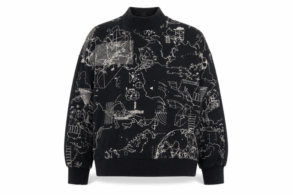 Brooklyn's Own Black Graphic Sweatshirt, Unisex Small
