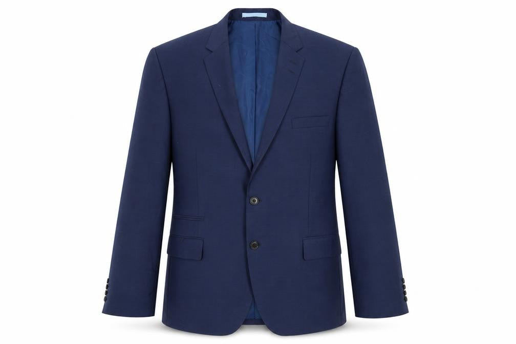 Marks & Spencer Men's Blue Blazer, Size 38S, Regular Fit