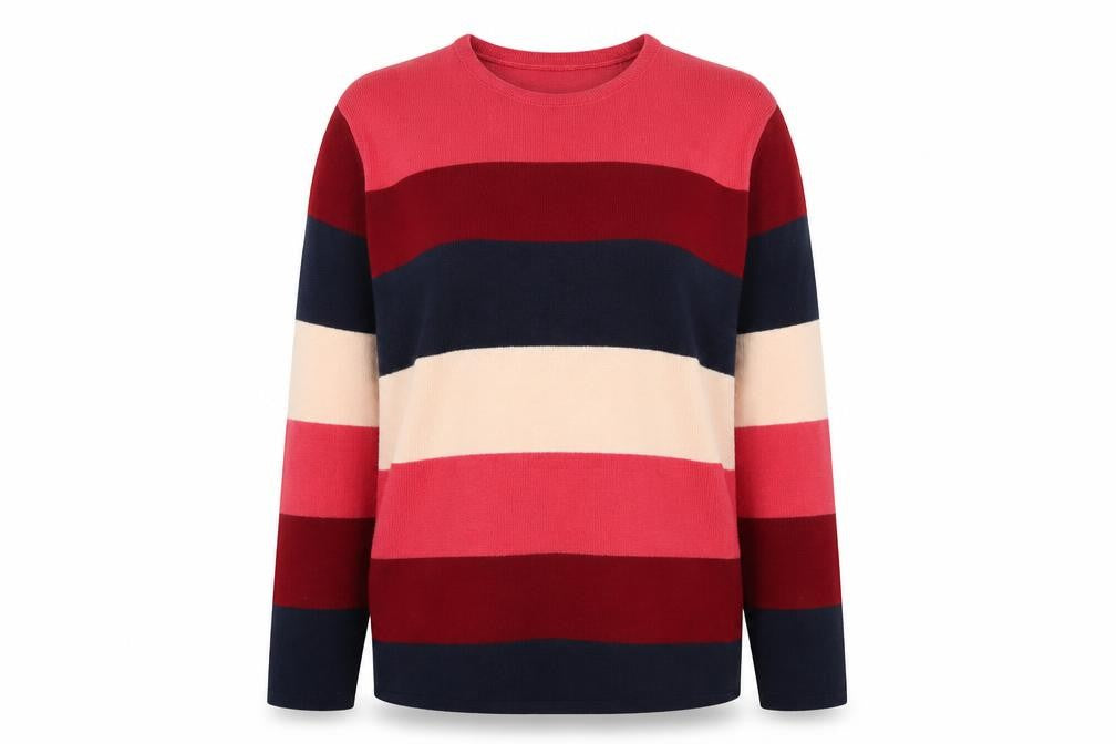 Harriets Women's Multicoloured Striped Pullover Jumper Size 10