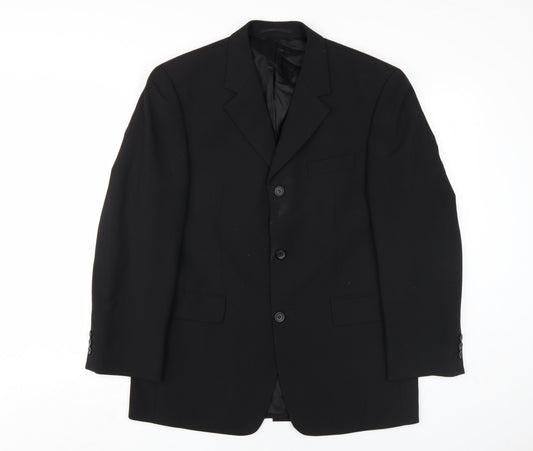Tom English Men's Black Blazer, Size 38S, Classic Style