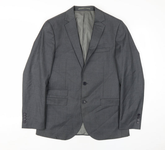 French Connection Men's Grey Slim Fit Blazer, Chest 40R