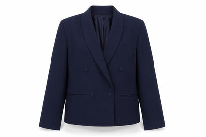 Yessica Women's Blue Double Breasted Suit Jacket 14