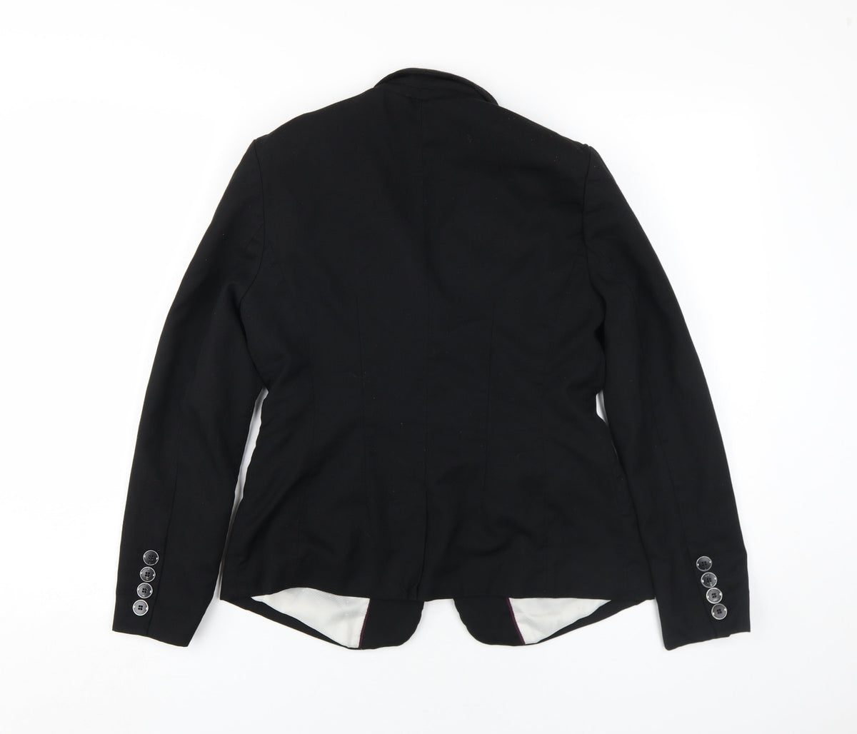 Next Women's Black Blazer Jacket Size 12 Regular Fit