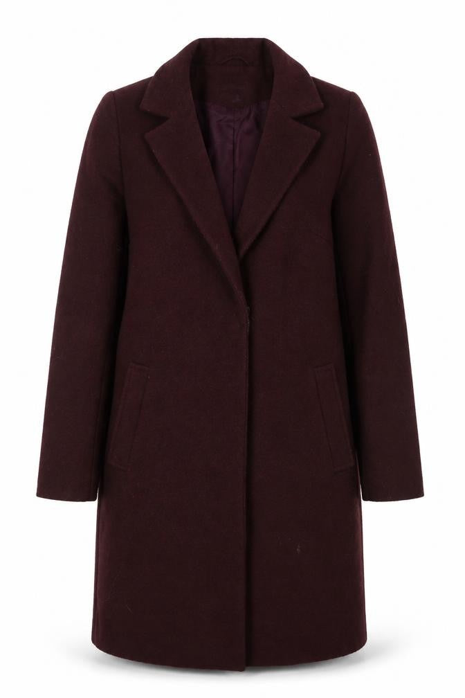 New Look Women's Brown Overcoat Size 10