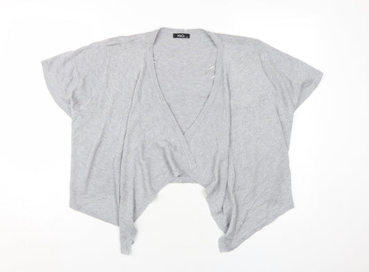 M&Co Women's Grey V-Neck Cardigan 2XL, Casual Style