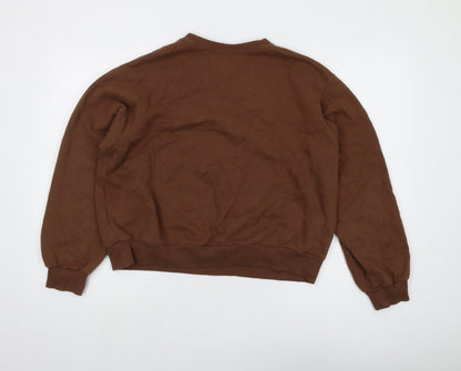 Hollister Women's Brown Pullover Sweatshirt S