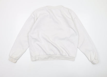 Fila Womens White Pullover Sweatshirt L