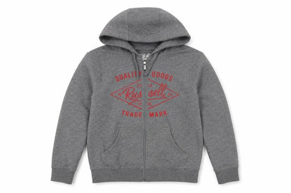 Russell Athletic Boys Grey Full Zip Hoodie 10 Years