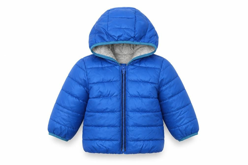 Gap Unisex Baby Blue Puffer Jacket - 18-24 Months