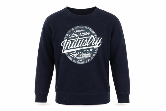 Smog Men's Blue Pullover Sweatshirt L Graphic Print