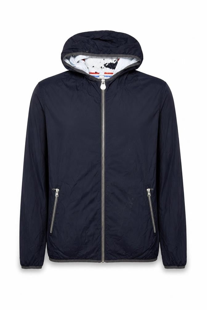 Colmar Men's Blue Windbreaker Jacket, Size 44, Hooded, Casual
