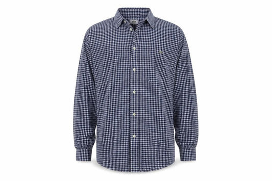 Lacoste Men's Blue Check Button-Up Shirt 14