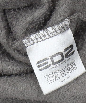 EDZ Women's Grey Basic Jacket, Size 16, Casual Style
