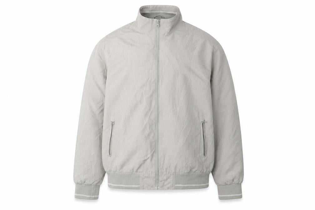 Aspen & Court Men's Grey Bomber Jacket, L, Casual