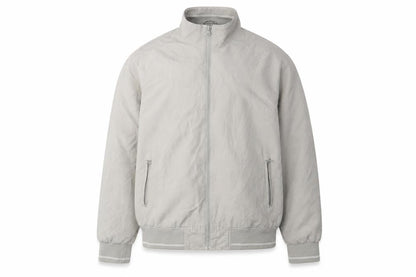 Aspen & Court Men's Grey Bomber Jacket, L, Casual