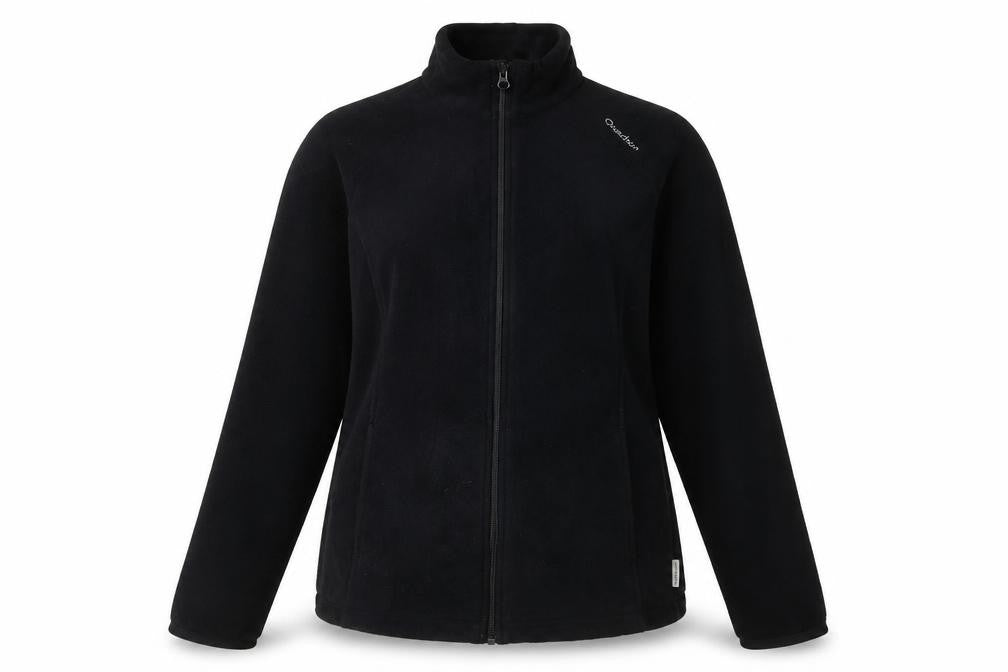 Oxylane Women's Black Fleece Jacket - Size M