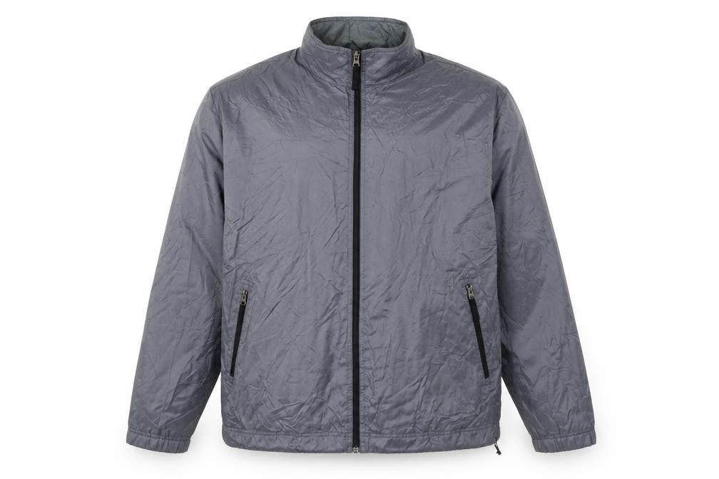 Champs Sports Men's Grey Windbreaker Jacket L