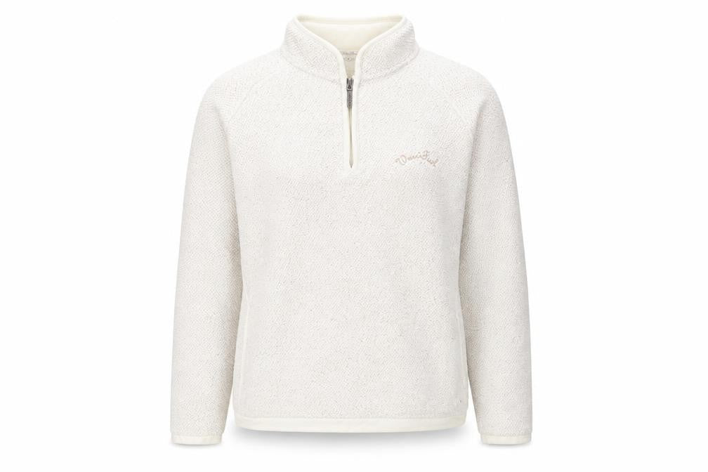 WenaTich Women's Ivory Knit Pullover Sweatshirt L