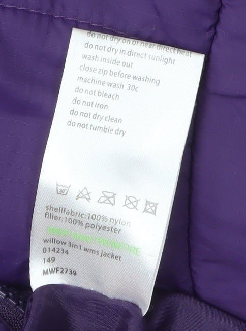 Mountainlife Women's Purple 3-in-1 Jacket, Size S