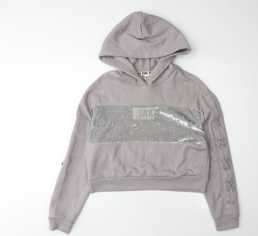 Victoria's Secret Pink Women's Grey XS Pullover Hoodie