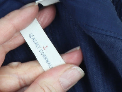 Seasalt Womens Cornwall Blue Corduroy Trousers Size 10