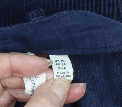 Seasalt Womens Cornwall Blue Corduroy Trousers Size 10